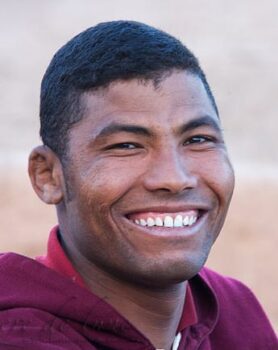 A young Moroccan with a big smile