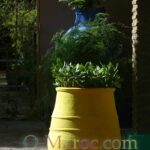 Pots at sunset