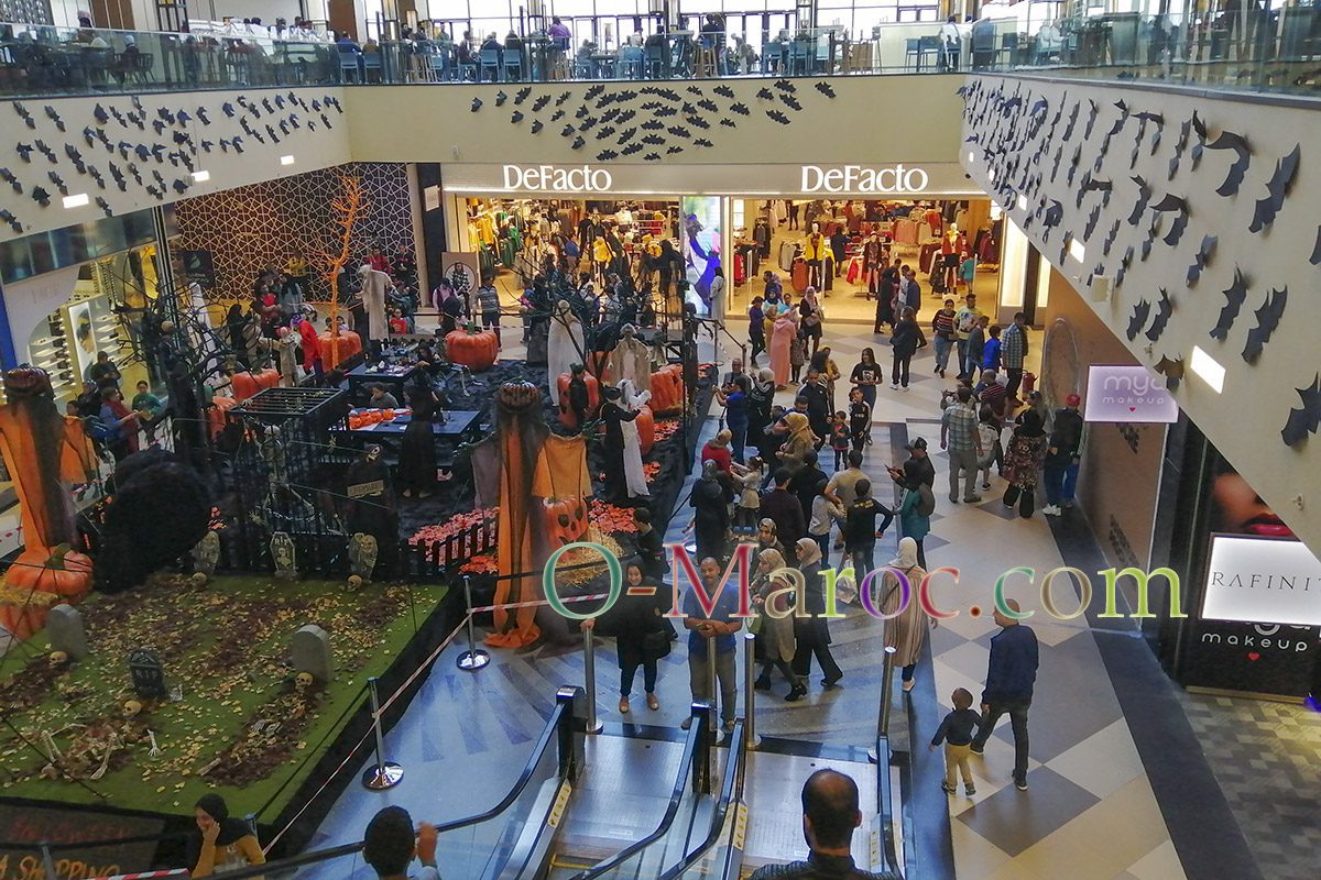 A Halloween area at Morocco Mall in 2019