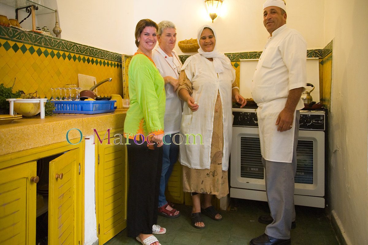 Cooking lessons in a riad
