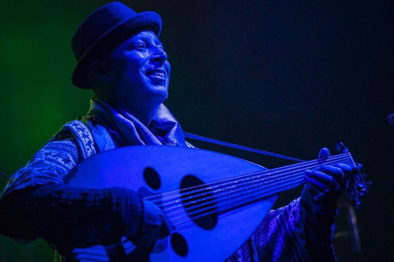 Dhafer Youssef during a concert