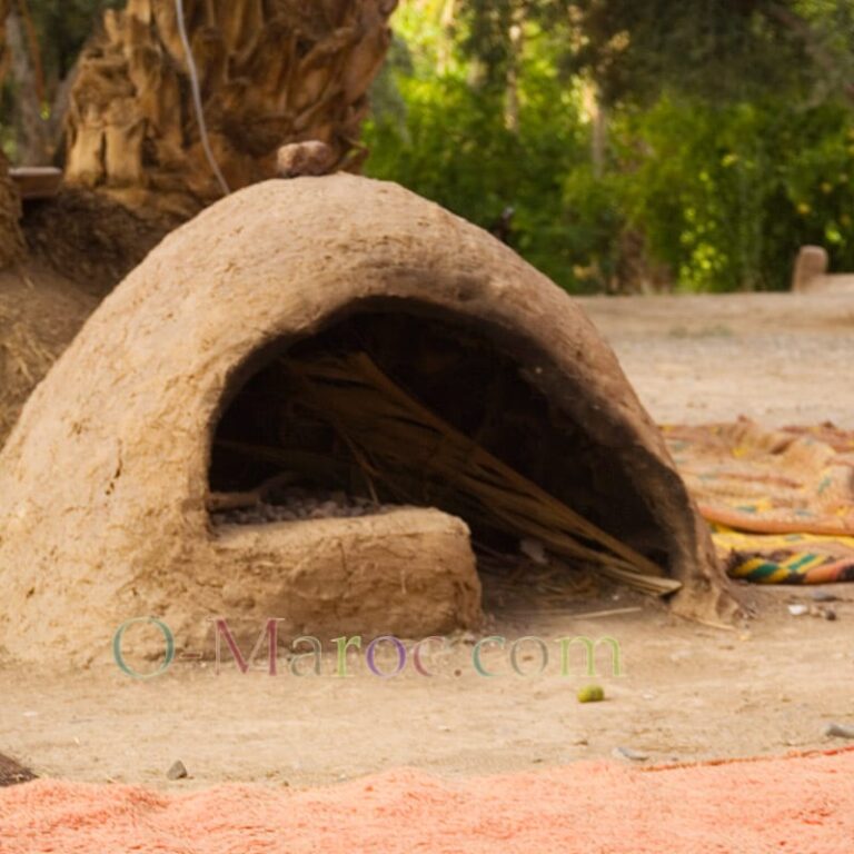 The traditional earth oven in the kasbah gardens