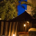 Berber tent at night