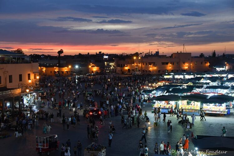 Place jemaa fna in the evening