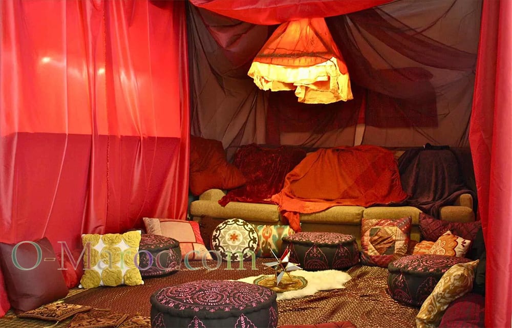 Recreated Moroccan tent