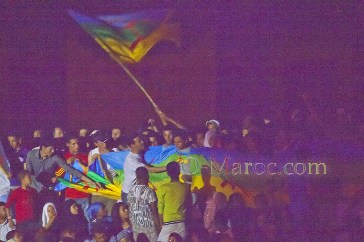 Amazigh flag at a concert