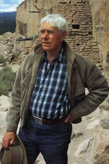 Edward Hall in a Navajo village