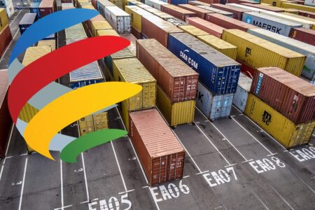 Auto-entrepreneur logo above containers