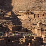 Village clinging to the mountainside
