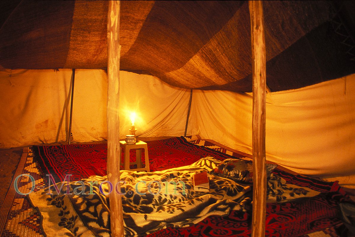 Berber tent at Mezgarne