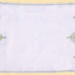 Fez stitch embroidery place mat