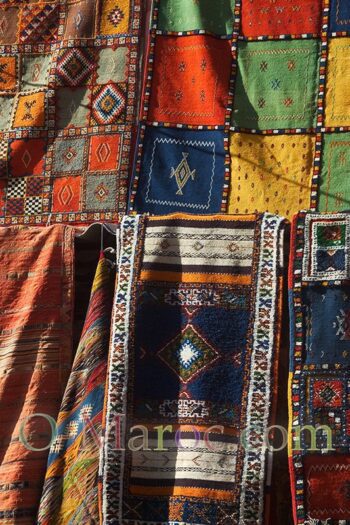 Assortment of rugs in the Draa Valley