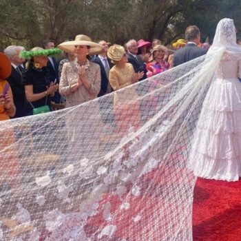 Princely wedding lace veil taroudant