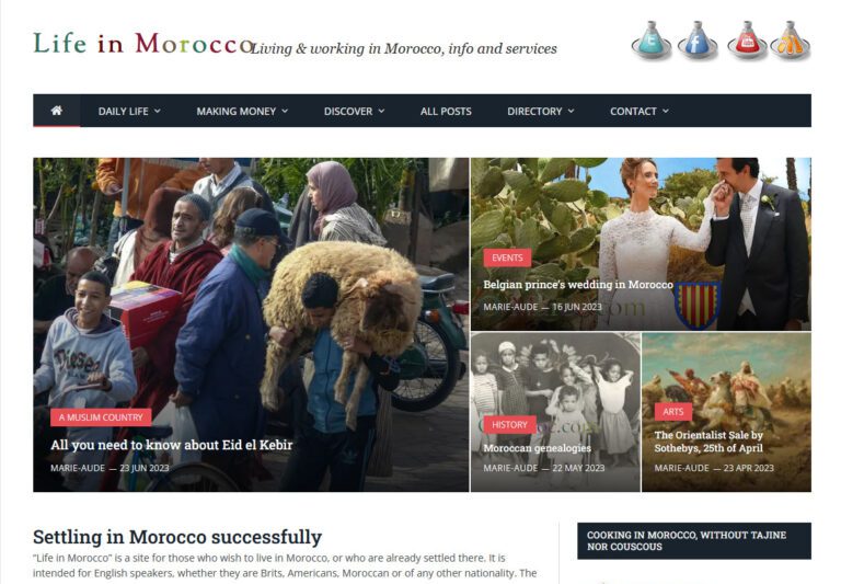 Life in Morocco Homepage