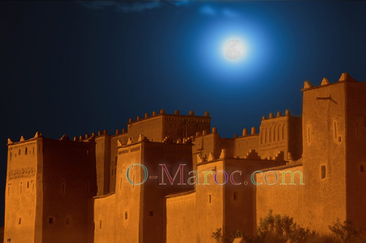 Full moon over the Taourirt kasbah