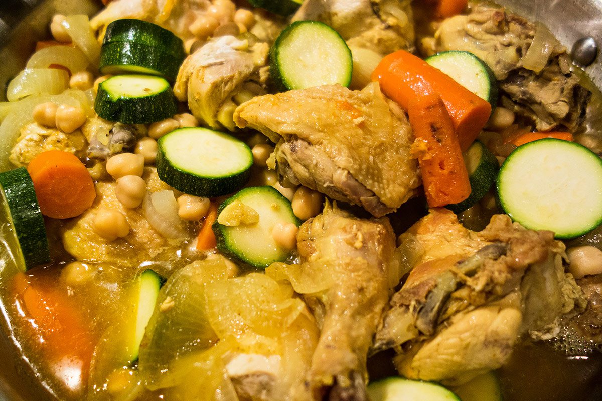 Yennayer chicken vegetable dish