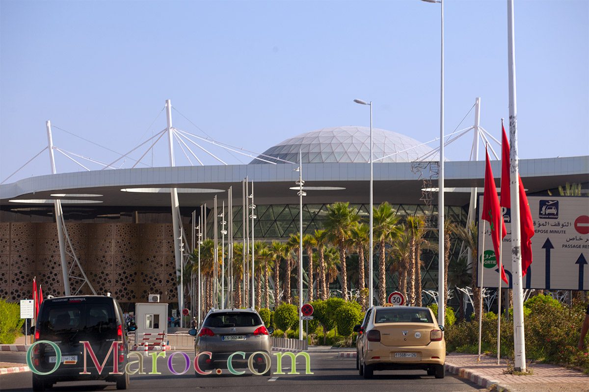 Arrival at Marrakesh airport