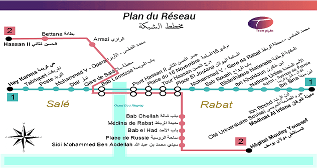 Rabat-Salé tramway plan