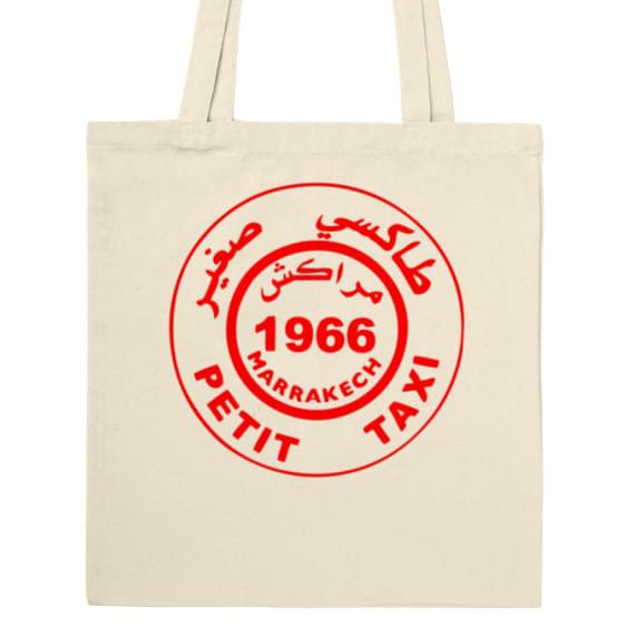 Tote bag taxi saghir petit marrakech