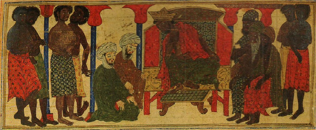 Illumination showing the Negus refusing to hand over the Prophet's companions to a delegation from Mecca