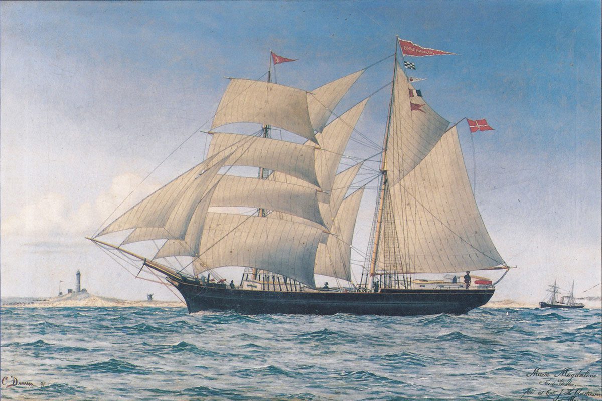 A brigantine in 1880
