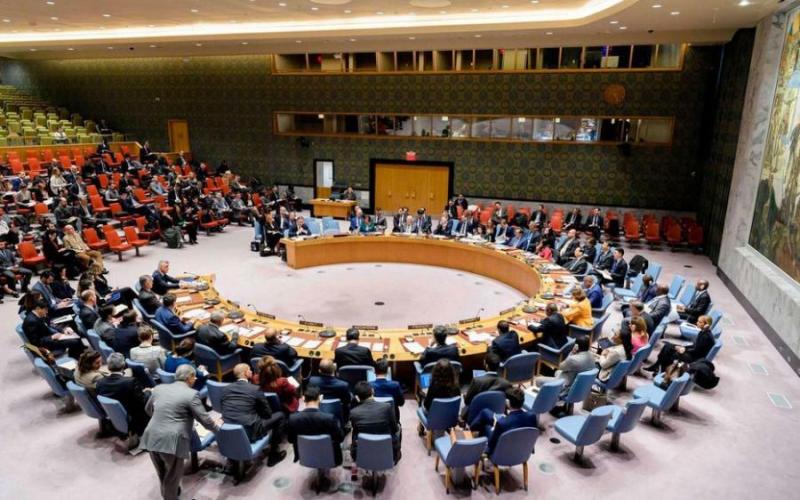 Conseil de securite Le conseil de sécurité de l'ONU en séance plénière