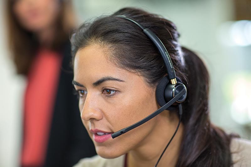 Operator in a call-centre