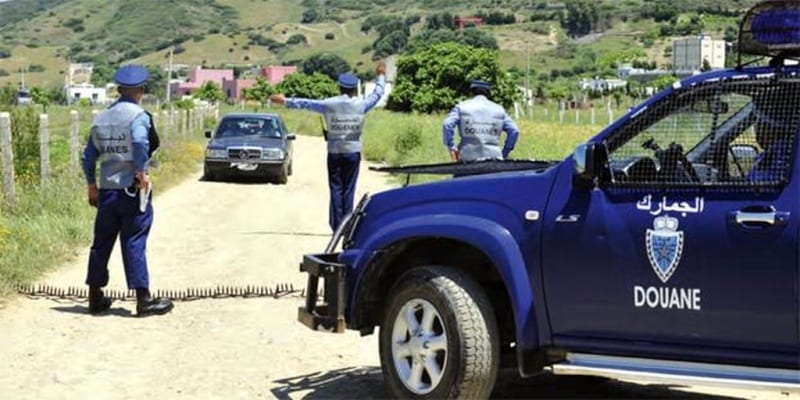 Moroccan customs roadblock