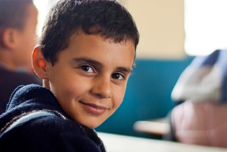 Moroccan schoolboy