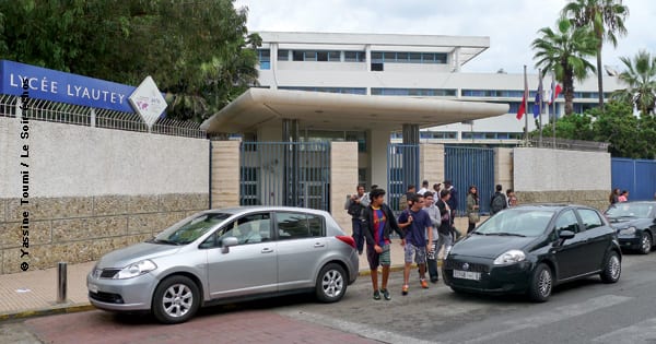 L'entrée du lycée Lyautey