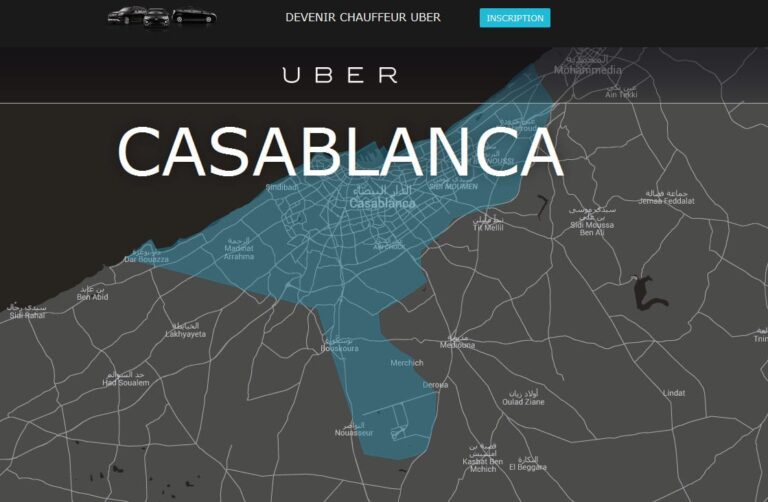 Uber in Morocco: a future business case? Uber Casablanca homepage